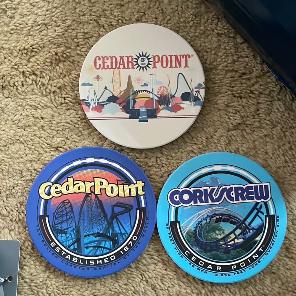 Cedar point coasters